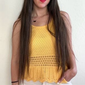 Vintage orange St. John Sport wool blend knitted top